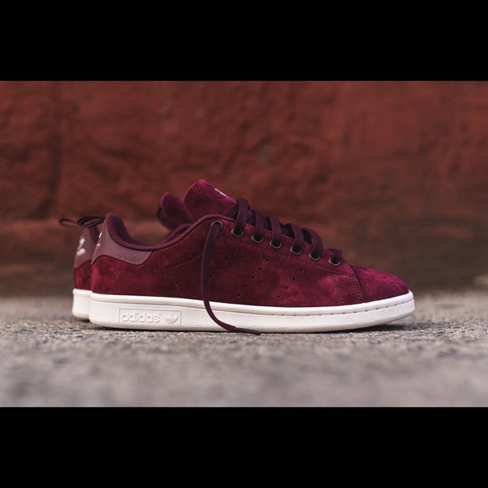 Burgundy Suede Adidas Stan Smith’s 🔥SALE🔥